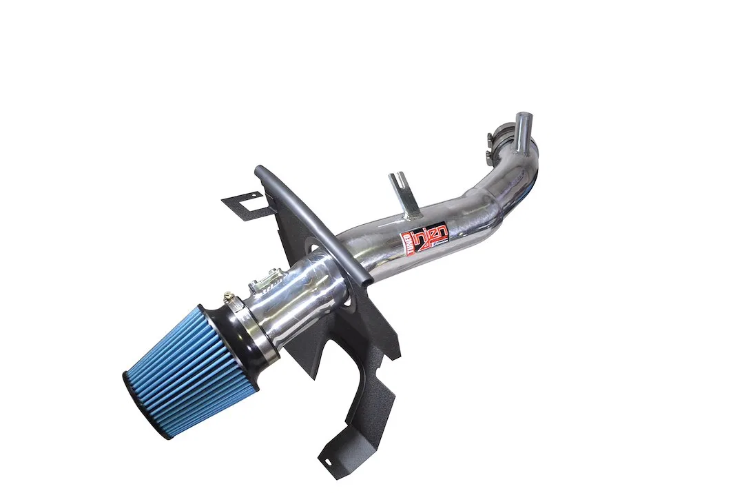 SP2097P – INJEN Cold Air Intake, Polished Aluminum Tube Blue Filter With Heat Shield